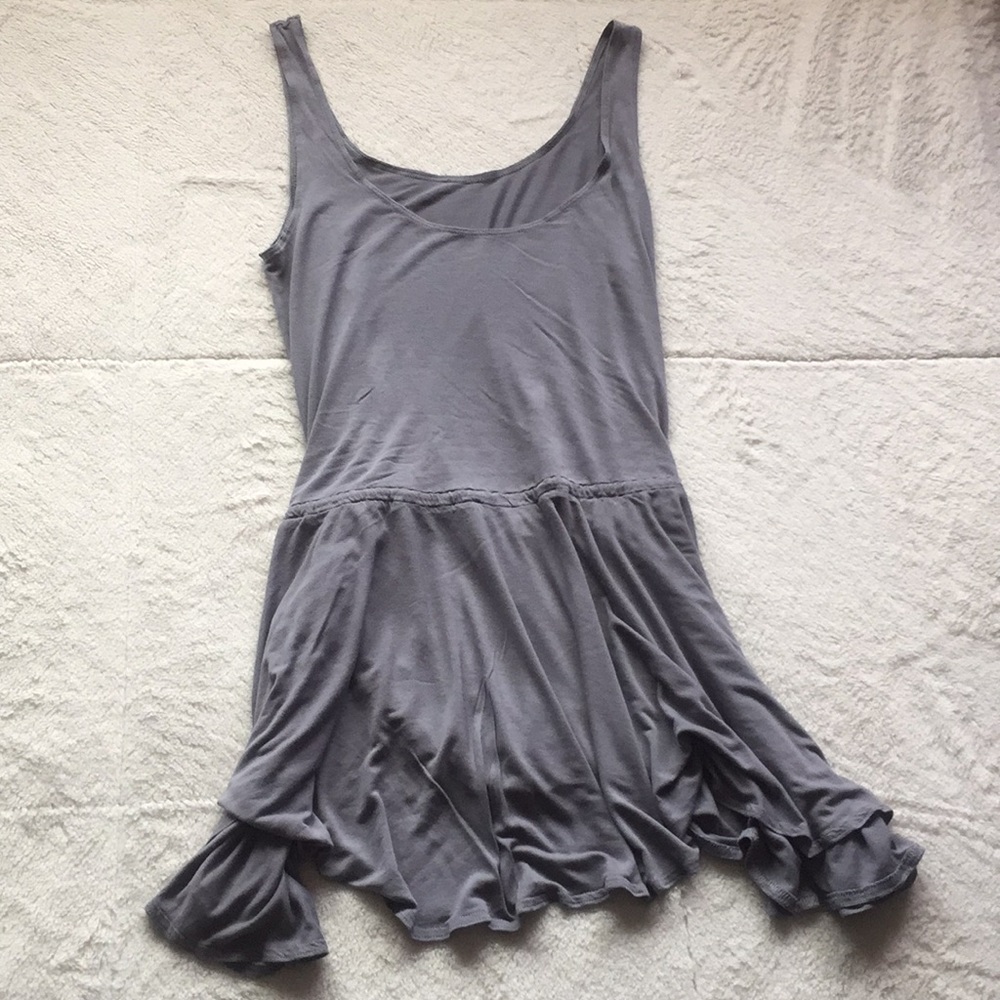 American Apparel Gray/Purple Skater Dress